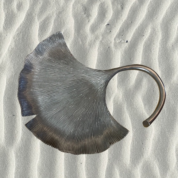 Partylite Ginkgo Pillar Holder Trinket Jewelry Dish - Picture 3 of 3